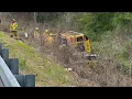 Wreck sends Chesterfield school bus into ravine Hull Street Road closed