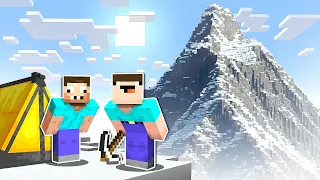 НУБ И ПРО ПОДНИМАЮТСЯ НА ЭВЕРЕСТ В МАЙНКРАФТ ! НУБИК И ТРОЛЛИНГ ЛОВУШКА MINECRAFT