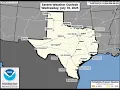 Texas Weather Report 24-Hour 7-Day Rain Totals Storm Reports Severe Outlook July 13 2025