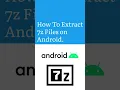 Download Lagu How To Extract 7z Files on Android #shorts