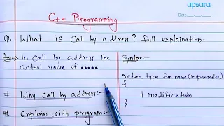Call By Address and Reference C Programming