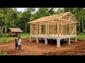 Download Lagu Young Couple and Son build 2 HUGE wooden houses in 2 years | From Start to Finish by @lythibinh