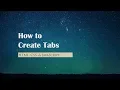 How to Create Tabs HTML CSS JavaScript
