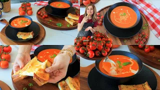 شوربة البندورة المشوية 😋Tomato soup
