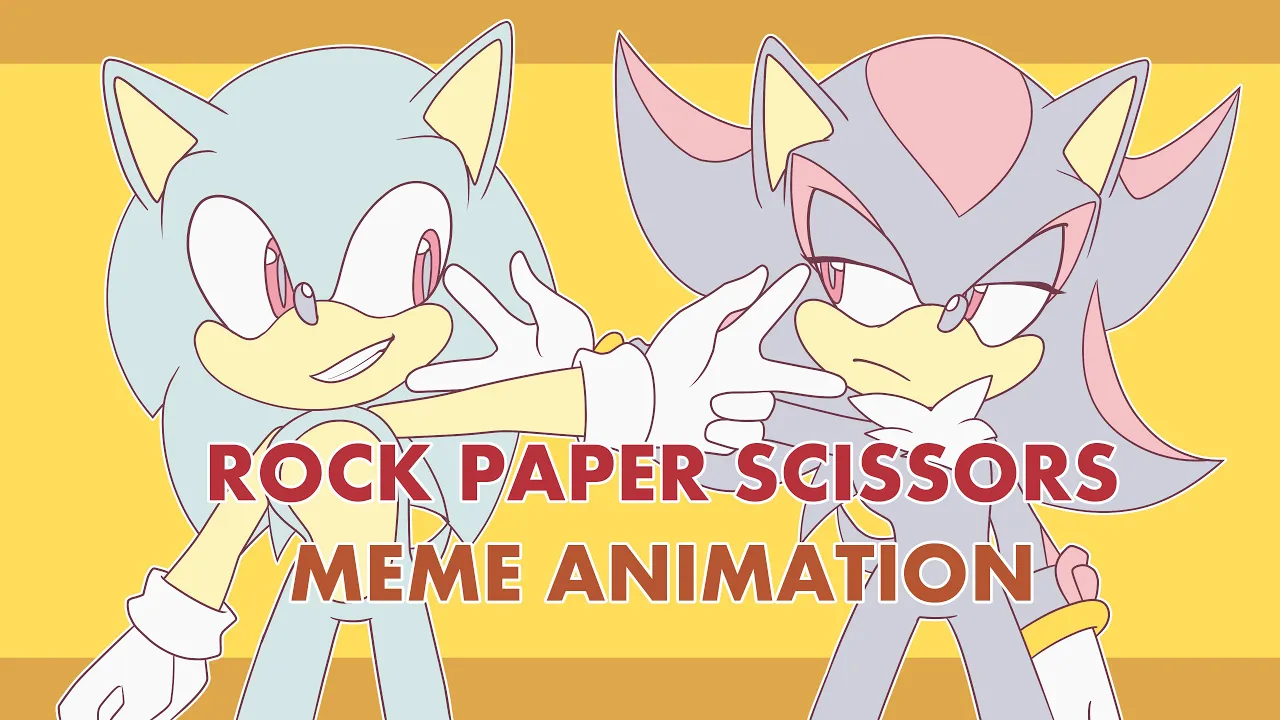ROCK PAPER SCISSORS [ANIMATION Sonic MEME] Sonadow palette challenge