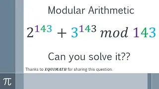 Number Theory 2 143 3 143 Mod 143 