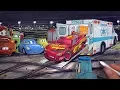 Draw LIGHTNING McQUEEN badly injured after crash CARS 3 ambulance rescue drawing coloring pages