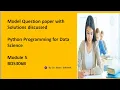 BDS306B Important questions for BDS306B with Solutions for Module 5 from Model QP