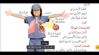 الصف الخامس العلوم الوحدة السابعة اجهزة جسم الانسان الدرس الثاني الجهاز التنفسي و الجهاز الدوران الم 