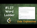 Word Ladder Live Coding with Explanation Leetcode