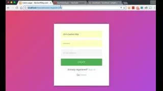 PHP Tutorials - Create a user registration login system Part 02