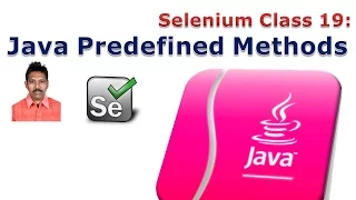 Selenium 19 Java Predefined Methods
