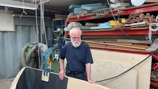 Port inside laminated with one layer 600 gram 45×45 carbon fibre in NM- epoxy