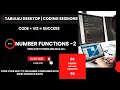 Tableau Desktop Training Coding Bootcamp Number Functions Part2