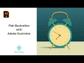 How to create simple clock flat illustration Design s Harmony
