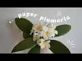Paper Plumeria with Cardstock Handmade DIY Paper Flower Crafts