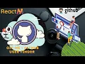 Git - Me Github User Finder Follower s Checking By ReactM