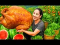 Download Lagu Harvesting huge vegetable garden to sell at the market, cooking a giant boiled chicken to eat