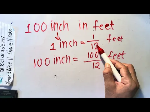 Download MP3 100 inch in feet | cm in feet inches | feet in cm In Hindi