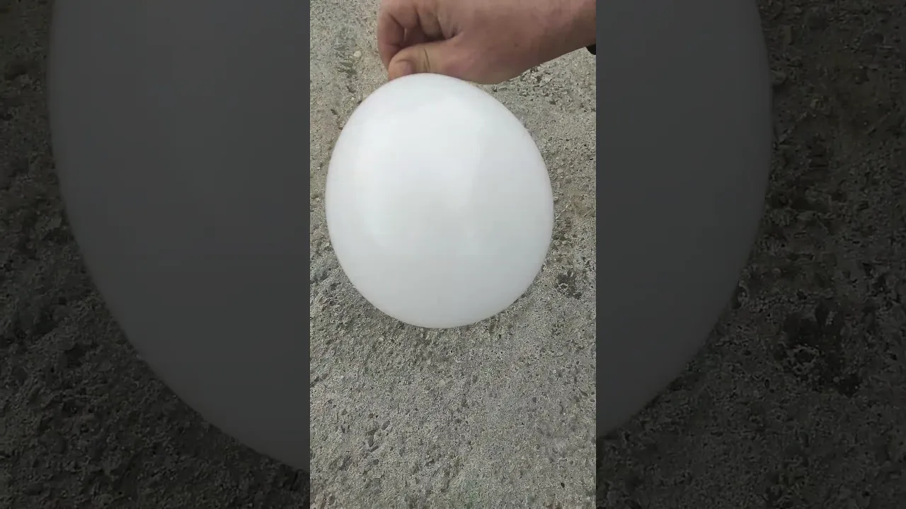 glitter in a balloon