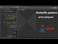 Print Butterfly Pattern in Java 2025 for logic building