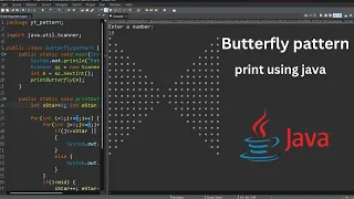 Print Butterfly Pattern in Java 2025 for logic building