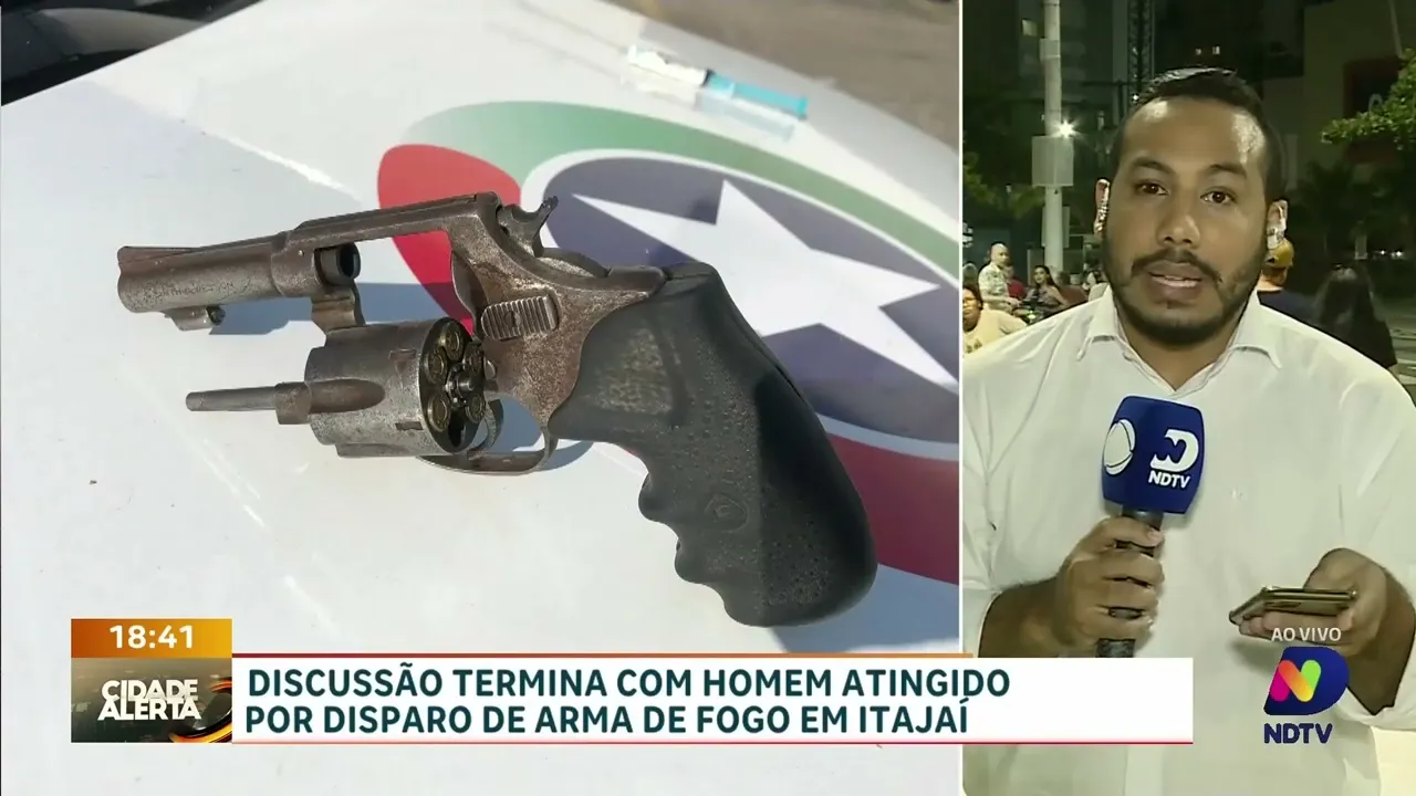 Discussão termina em tentativa de homicídio com disparo de arma de fogo em Itajaí