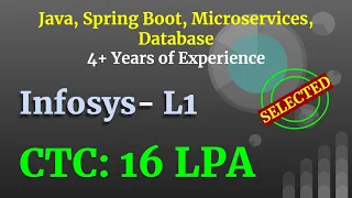 Infosys Java Interview 4 to 7 Years Java Microservices Database Spring Boot