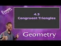 4-3 Congruent Triangles Geometry Ember Learning Labs