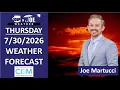 Thursday 2026 Jersey Shore Weather Forecast