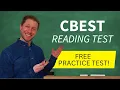 FREE CBEST Reading Practice Test
