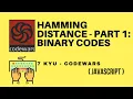 Hamming Distance - Part 1 Binary codes javascript 7 kyu