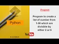 Python program to create a list of numbers from 1-50 that are either divisible by 3 or 6
