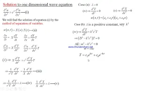 Solution of one dimensional wave equation VTU Mathematics Module 3