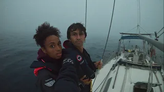 PERDUS dans le BROUILLARD , grosse frayeur a bord ( voilier coraille en voyage )