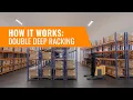 Double Deep Pallet Racking System Maximize Warehouse Storage Space
