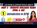 Chapter 2 Website Building Using HTML CSS Introduction to HTML HTML Language