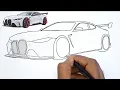BMW M4 CSL Car Drawing How to Draw BMW