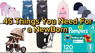 45 things to buy for a newborn baby baby shopping list
