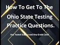 How to get to Ohio State Practice Tests - Any Grade Level and any tested subject