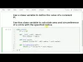 Python program that has a class named Circle and find area and Circumference by Mahesh Huddar