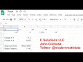 Slope Calculator - Google Sheets w Fractions