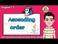 Java Program To Arrange Number In Ascending Order Java Programs Ascending Order Java Program