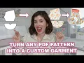 How to turn any pdf pattern into a sublimation and sew template