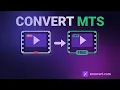 Convert MTS to MP4 Free No App Needed