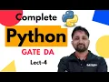 Precedence and Associativity Lecture 4 Python Complete Course GATE DA Puneet Kansal