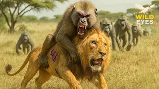 WILD SAVANNAH RISE of the BABOON TROOP Against the Lions of the Grasslands Wildlife Documentary
