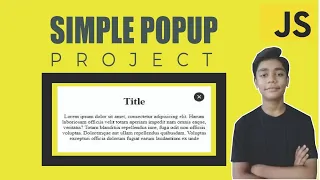 JAVASCRIPT Course Project Based Learning - Simple Popup Using Javascript Project