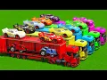 Download Lagu MASSIVE CARGO TRANSPORT WITH JEEP 4x4 CARS, MCQUEEN \u0026 TRUCKS - FS25