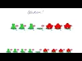 Frogs puzzle - solution